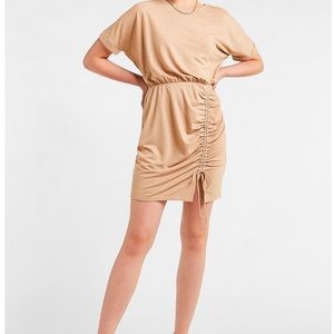 Express cinched tie t-shirt dress NWT